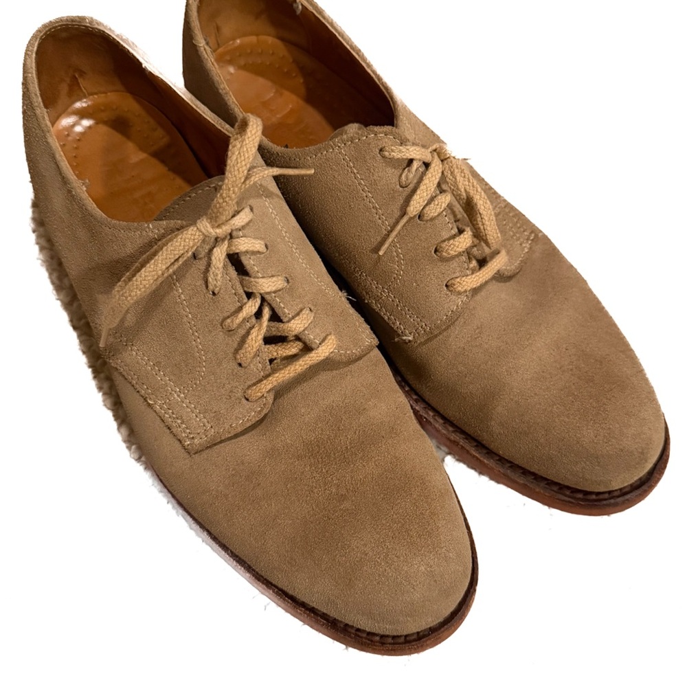L.L.Bean Made in USA Suede Bucks Men’s 8.5 Tan Oxford Shoes